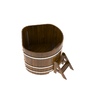 BentWood угловая из лиственницы (1,19 х1,19 м.), h=1 м. Мореная Рустик для контрастных процедур фото - 2 BentWood угловая из лиственницы (1,19 х1,19 м.), h=1 м. Мореная Рустик купель фото фото - 2